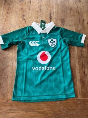 Canterbury Ireland IRFU Rugby Jersey 12 Years  Green Home  NWT